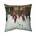 Fondo 20 x 20 in. Young Hockey Players-Double Sided Print Indoor Pillow FO2798518